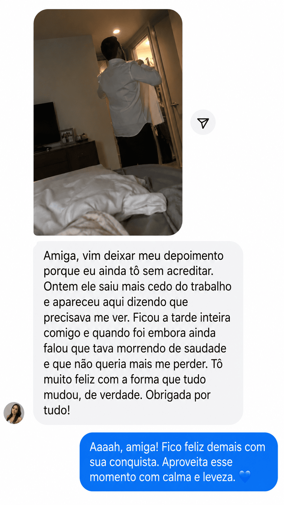 Depoimento de leitora